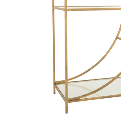 Scaffale Nar in ferro oro J-Line