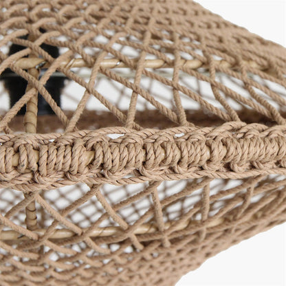 Raw Materials Lampada a Sospensione Corda in Cotone Naturale Set da 2
