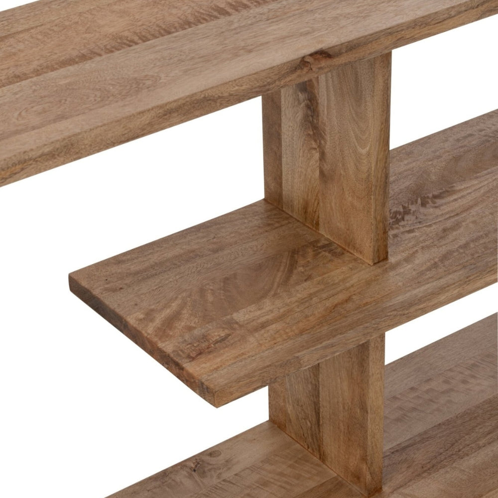 Libreria in legno di mango naturale J-Line