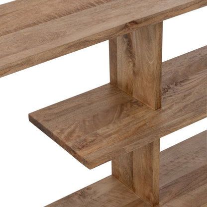 Libreria in legno di mango naturale J-Line