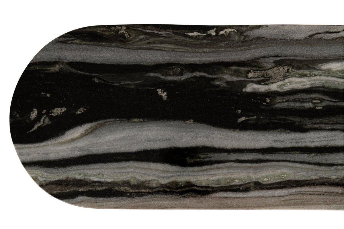 Consolle Mathilde Marmo Nero/Grigio J-Line