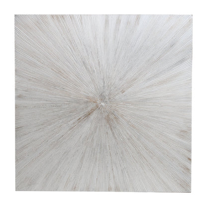 Pannello da parete Zapp bianco a coste quadrato Large PTMD
