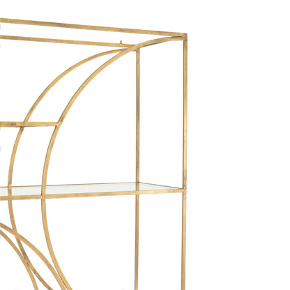 Scaffale Nar in ferro oro J-Line