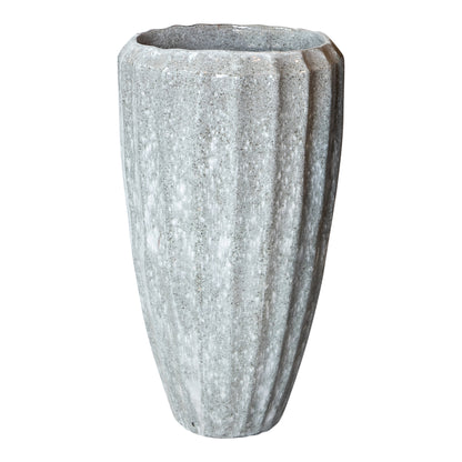 Vaso in Ceramica Bianca Olver Small Ø48x90cm PTMD