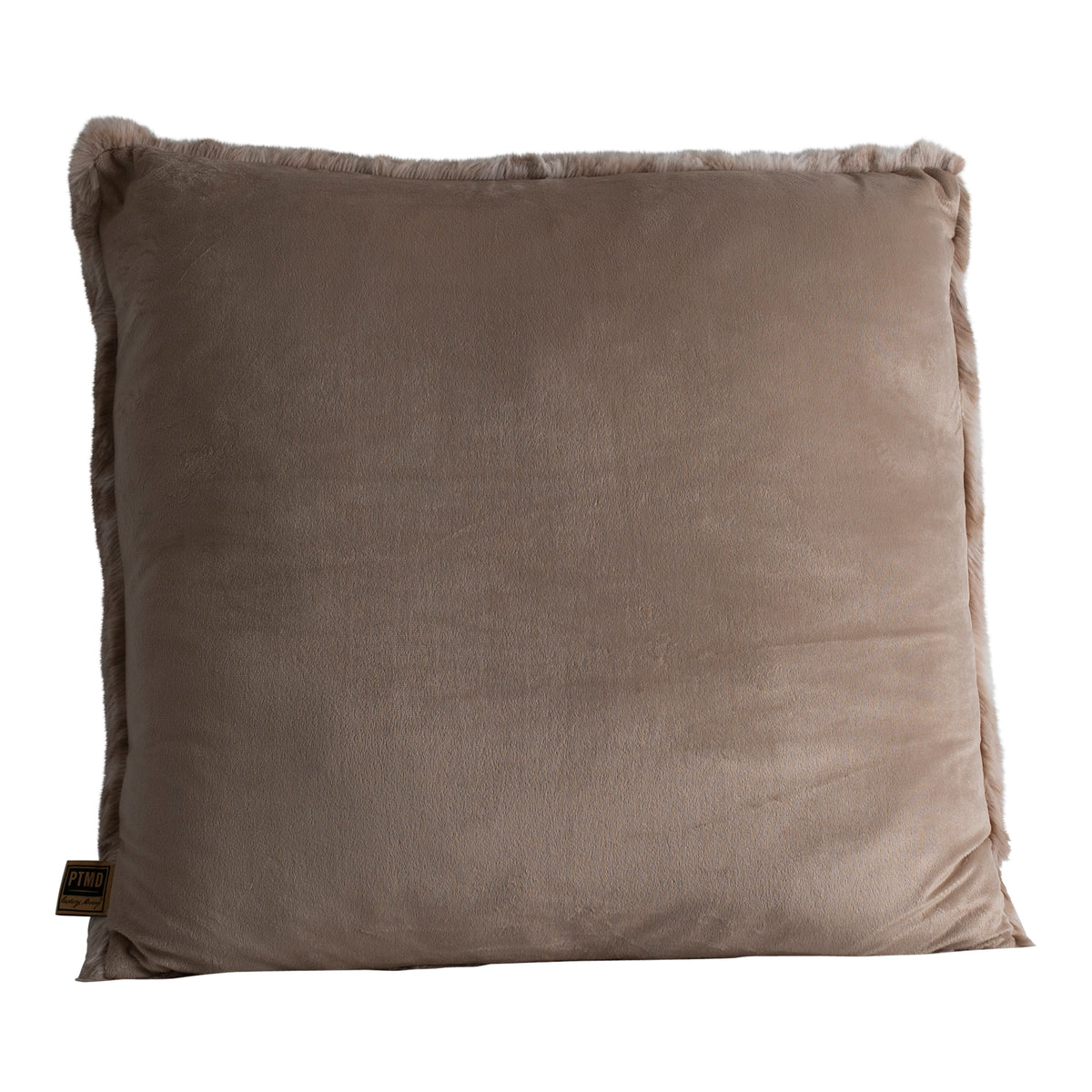 Cuscino Linde in velluto beige 60x60 cm PTMD