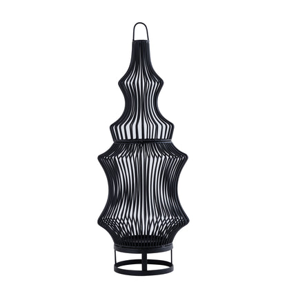 Lanterna Tobin - 23x23x60 cm - Ferro - Nero PTMD