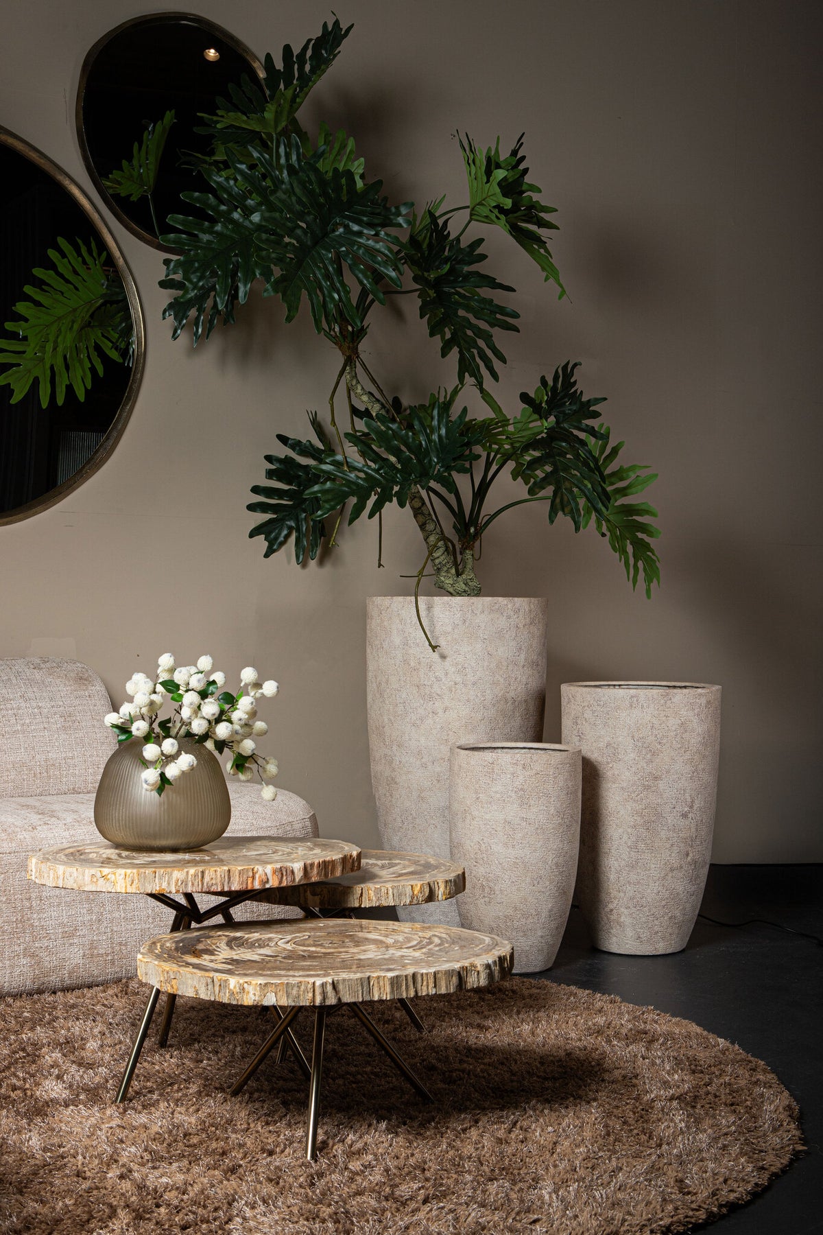 Specchio Limara - 115x115x2 cm - Alluminio - Ottone PTMD