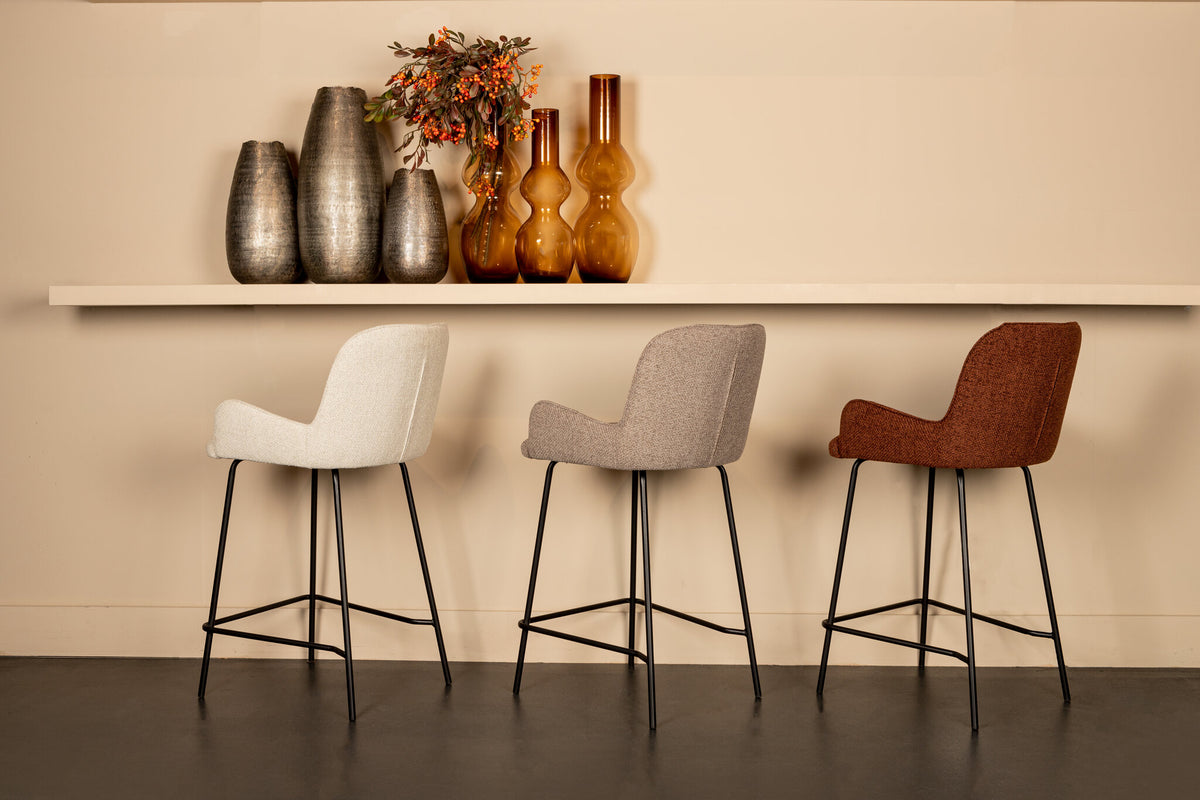 Leander Sgabello da bar beige PTMD