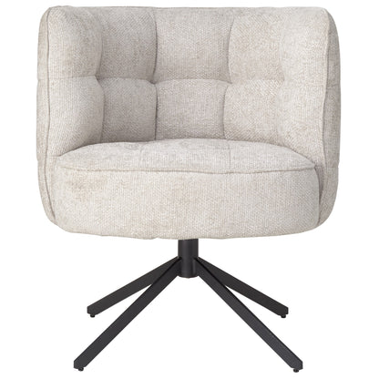 Sedia da pranzo Odin Cream legacy 15 nero tortora gambe PTMD