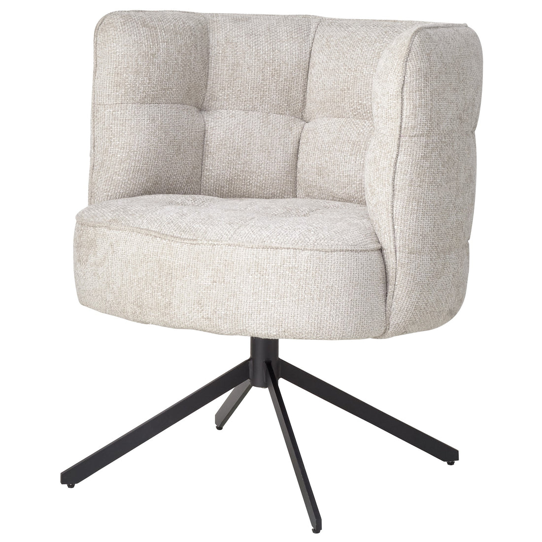 Sedia da pranzo Odin Cream legacy 15 nero tortora gambe PTMD