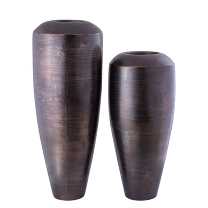 Micheal Vaso Alto Rotondo in Alluminio Color Rame PTMD