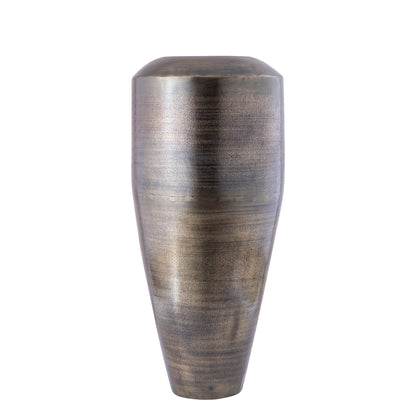 Micheal Vaso alto rotondo in alluminio GunMetal Sheet S PTMD