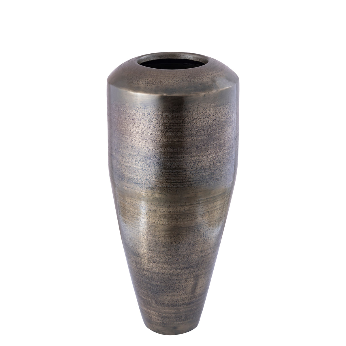 Micheal Vaso alto rotondo in alluminio GunMetal Sheet S PTMD