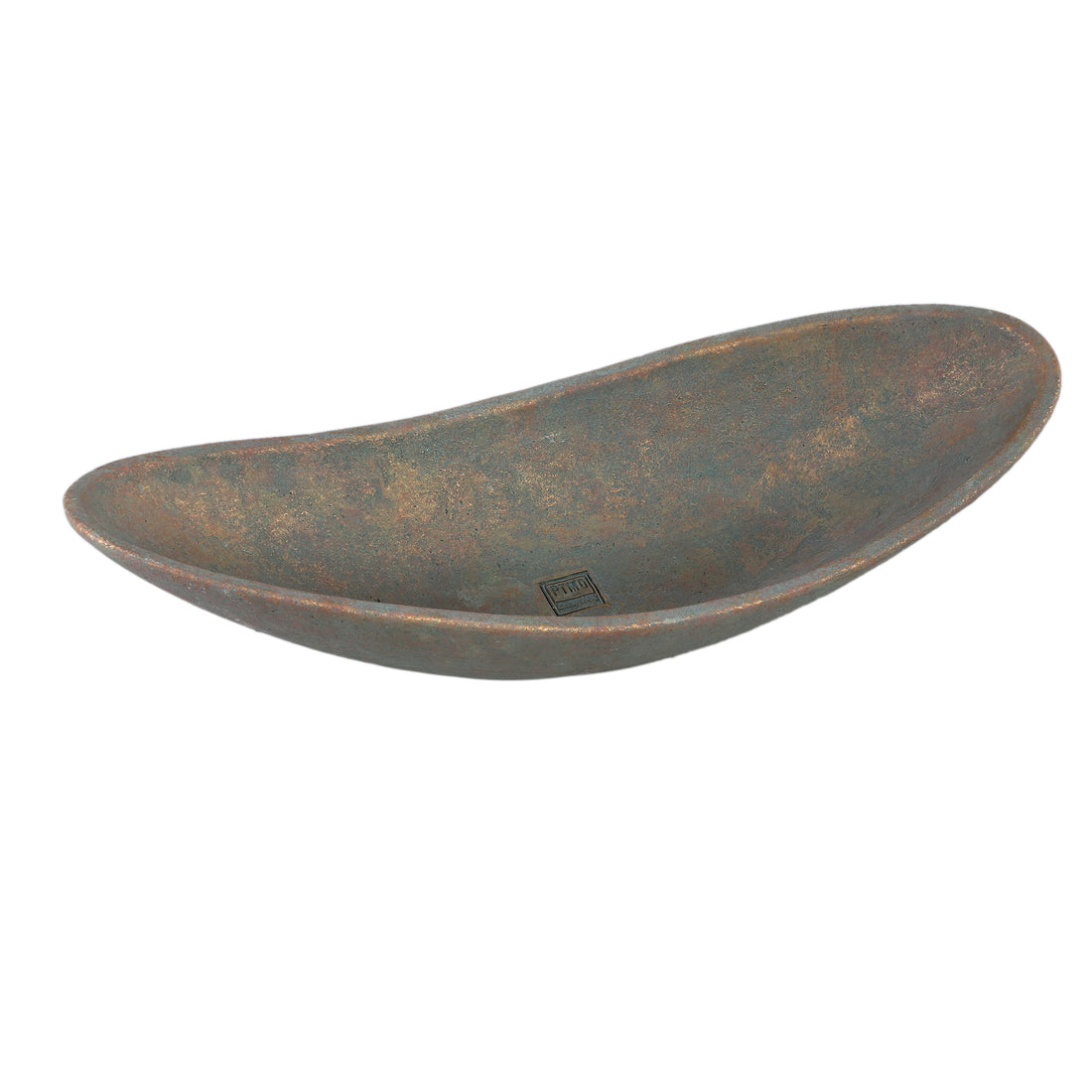 Ciotola Dawer in cemento grigio, forma organica L PTMD
