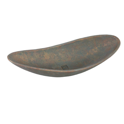 Ciotola Dawer in cemento grigio, forma organica L PTMD