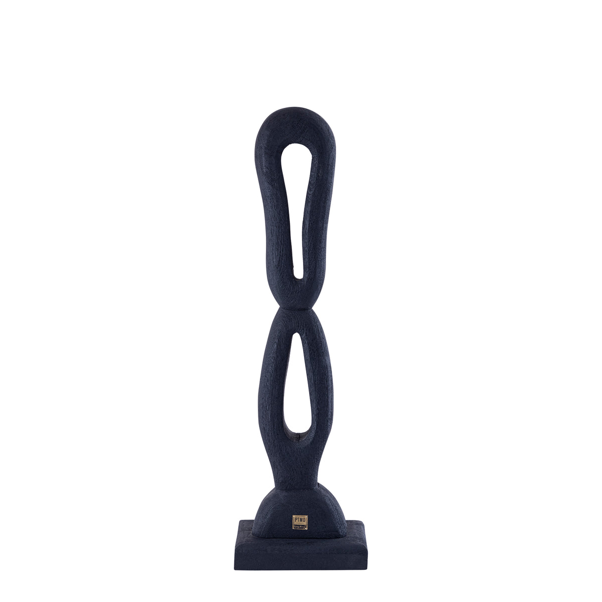 Statua Rhyce Black in legno di mango, figura aperta S PTMD