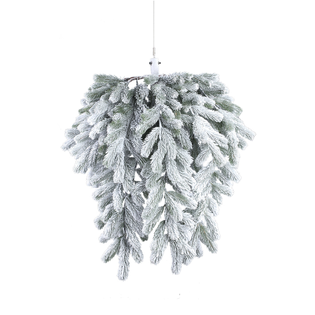 Addobbo natalizio Rosamond - 60x60x80 cm - PVC - Bianco PTMD