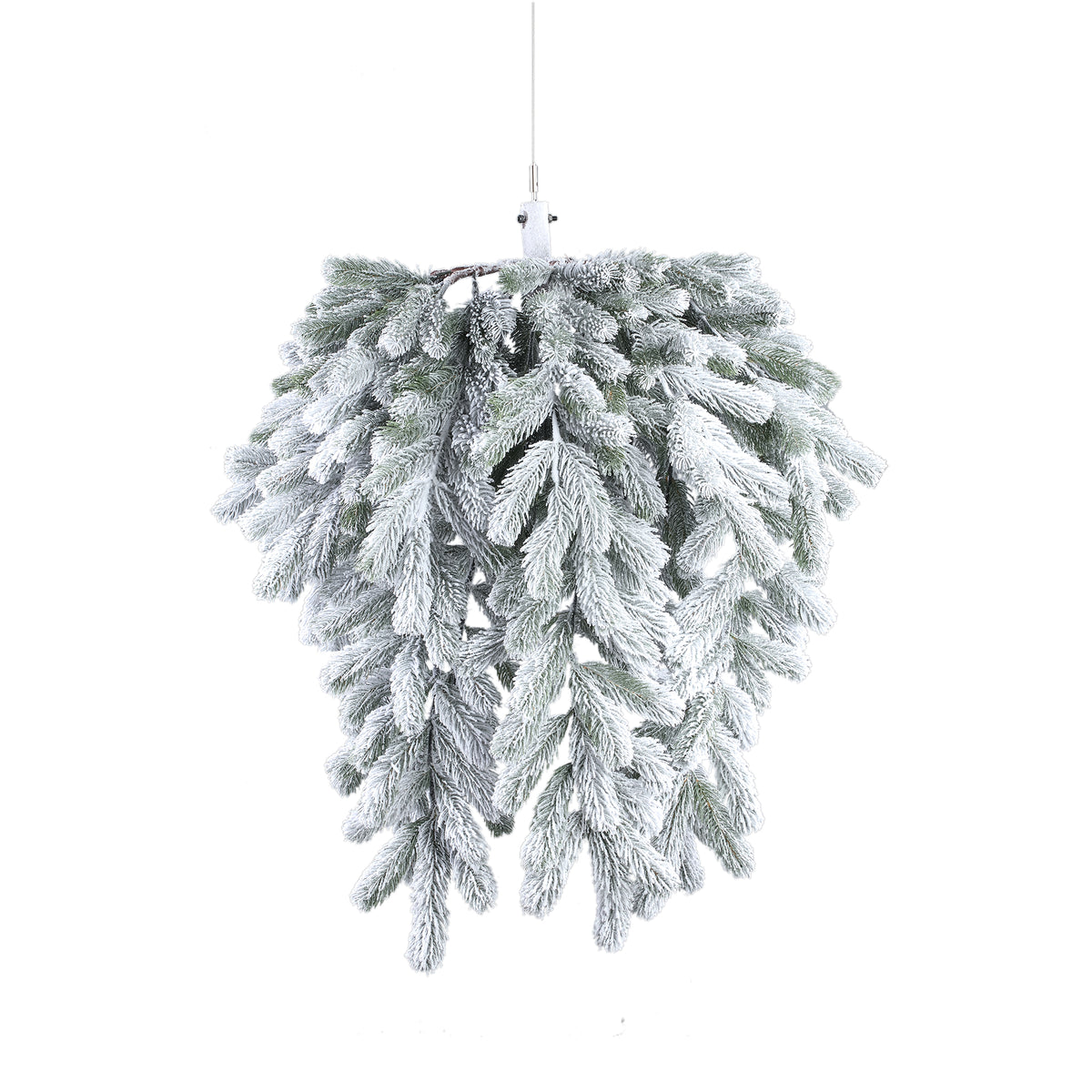 Addobbo natalizio Rosamond - 60x60x80 cm - PVC - Bianco PTMD