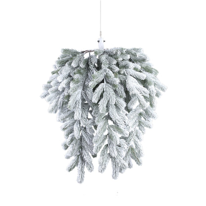Addobbo natalizio Rosamond - 60x60x80 cm - PVC - Bianco PTMD