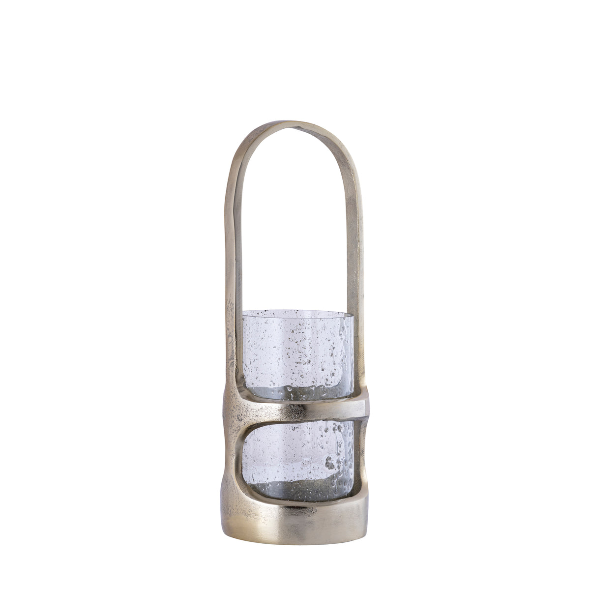 Lanterne Rahana S - 14x14x40 cm - Alluminio - Oro PTMD