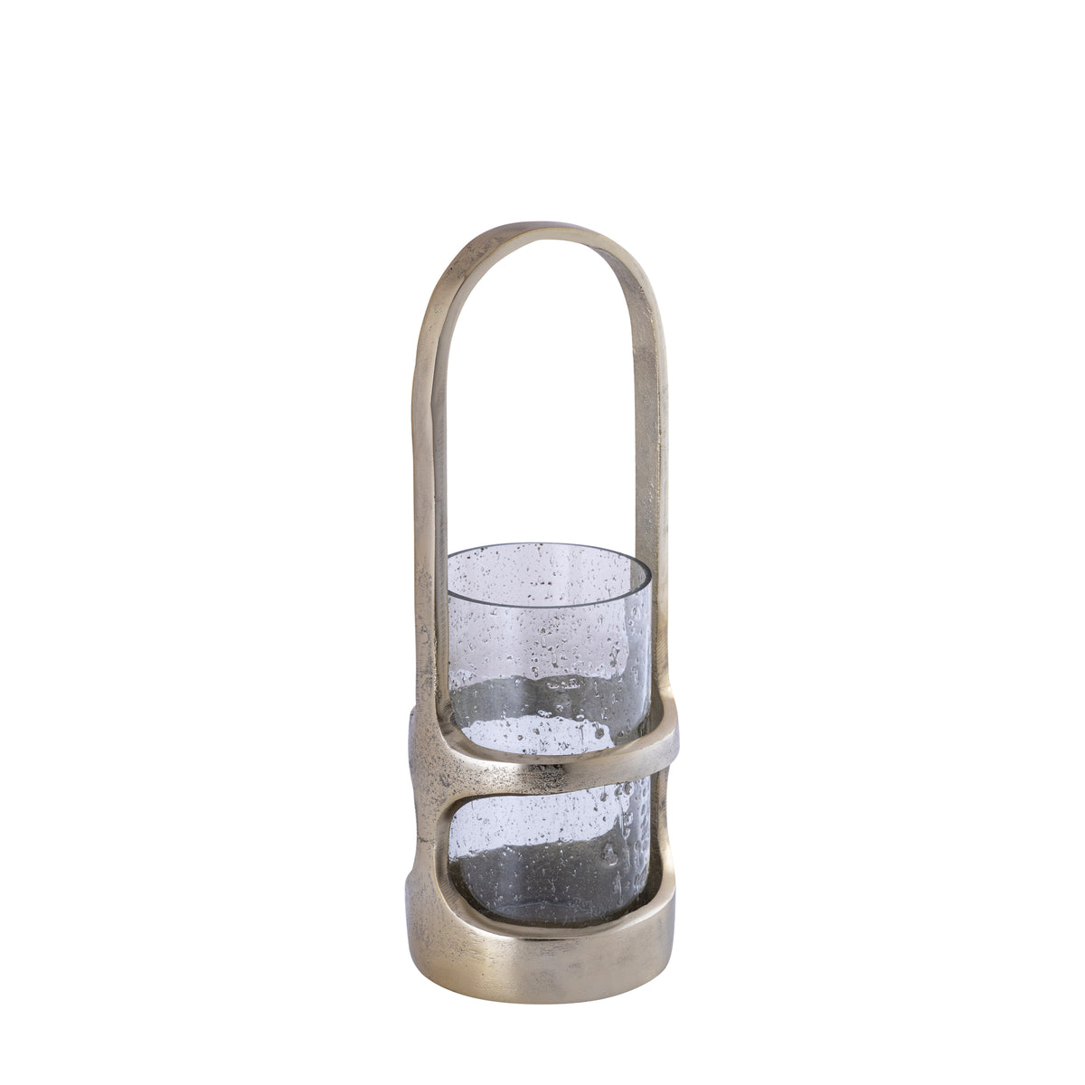 Lanterne Rahana S - 14x14x40 cm - Alluminio - Oro PTMD