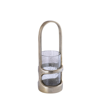 Lanterne Rahana S - 14x14x40 cm - Alluminio - Oro PTMD