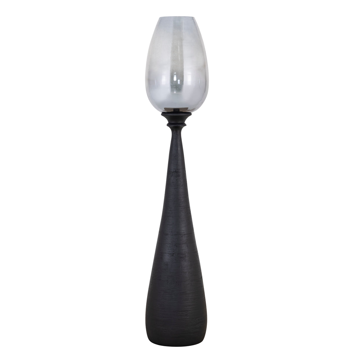 Midi Legno di Mango Stormlight Vetro Fumé Nero Grande PTMD