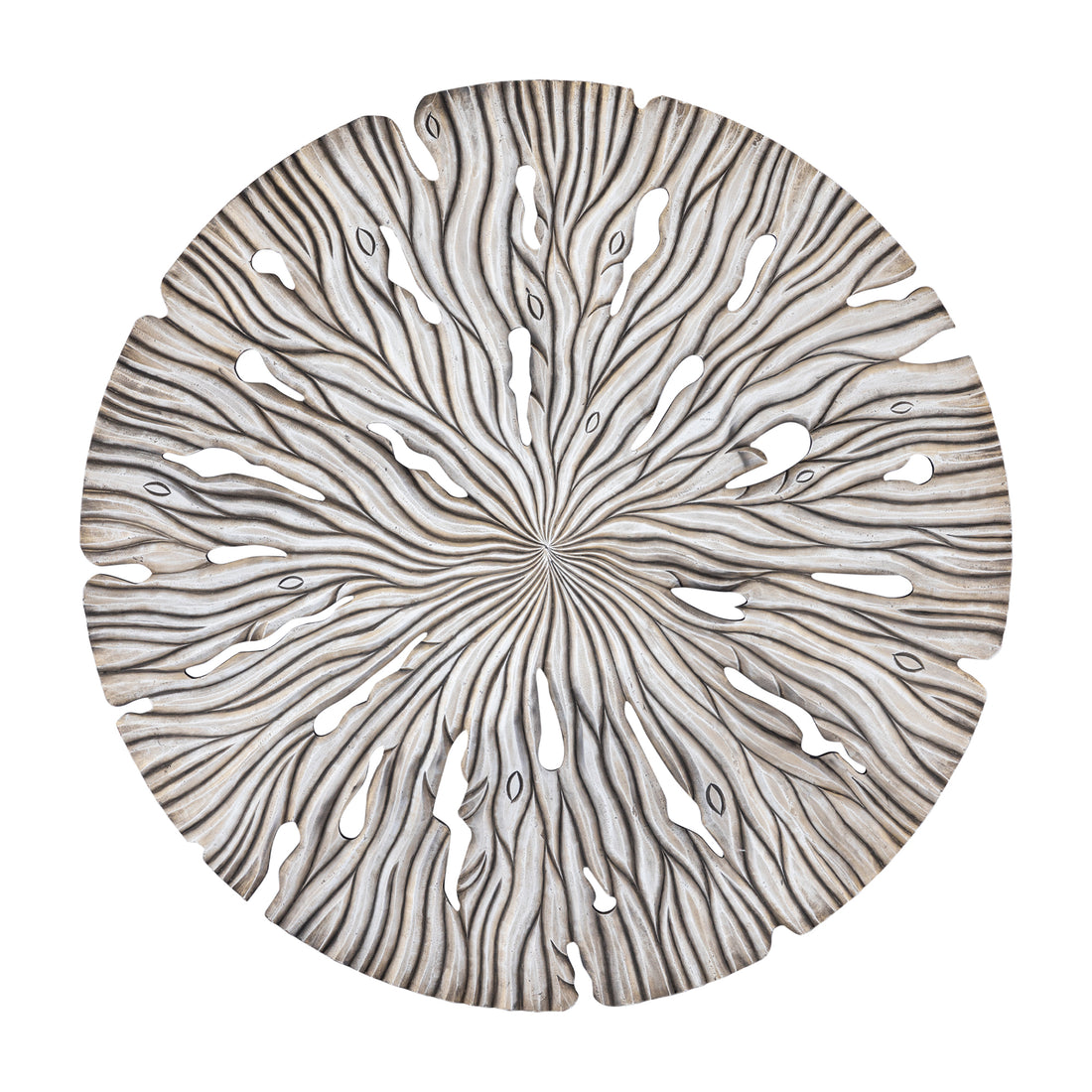 Pannello da parete Bonte L - 120x2x120 cm - MDF - Crema PTMD