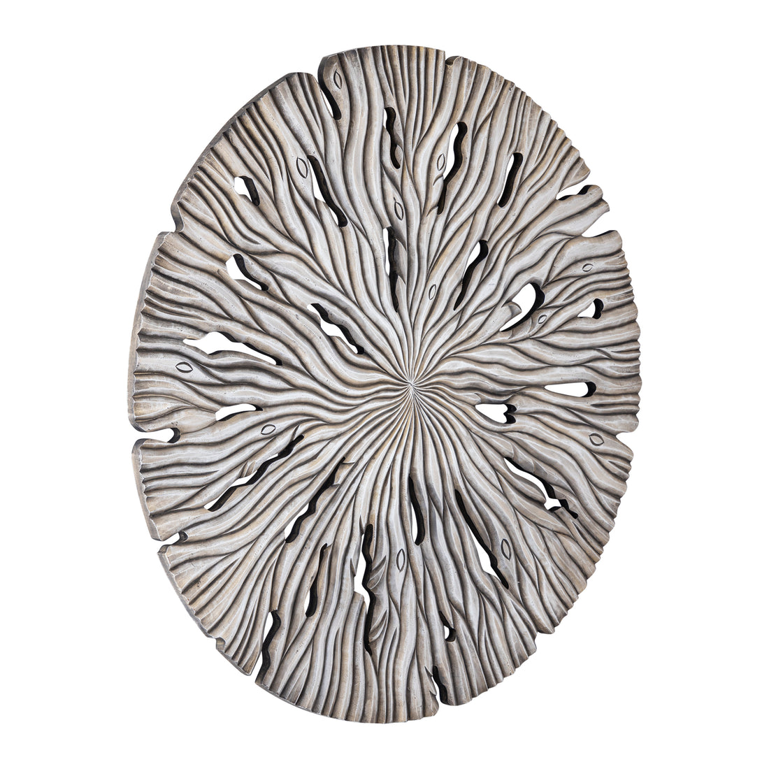Pannello da parete Bonte L - 120x2x120 cm - MDF - Crema PTMD