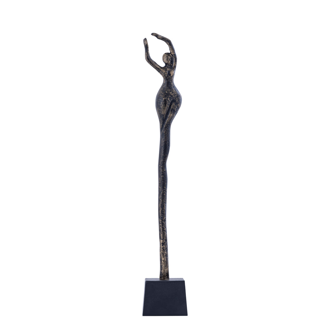Ciwan statua da donna in ottone anticato pressofusione in alluminio A PTMD