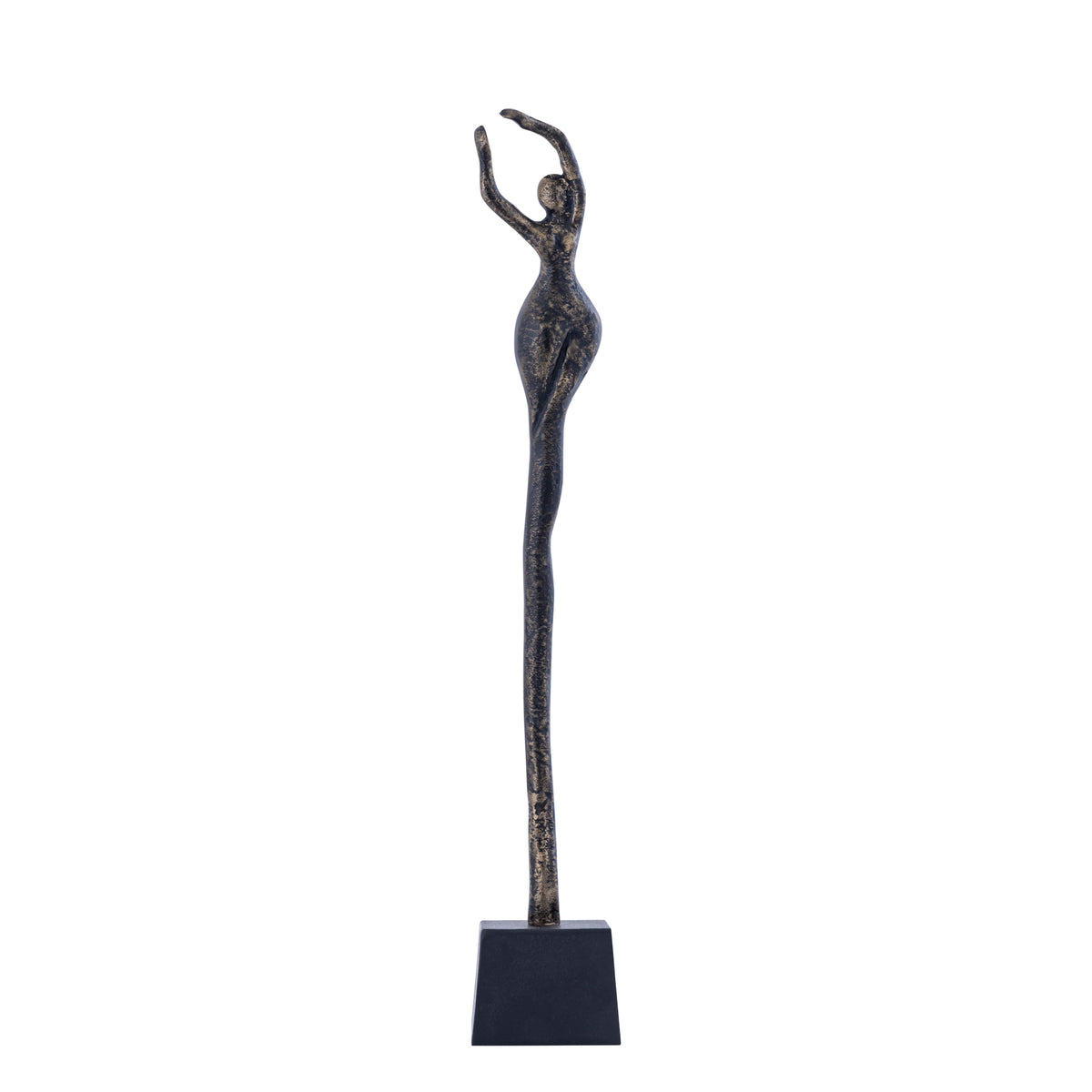 Ciwan statua da donna in ottone anticato pressofusione in alluminio A PTMD