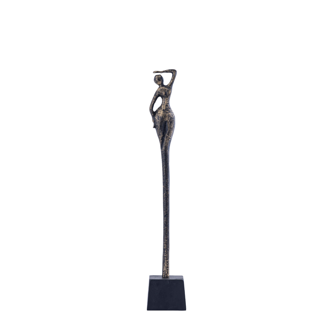 Ciwan statua da donna in ottone anticato pressofuso in alluminio B PTMD