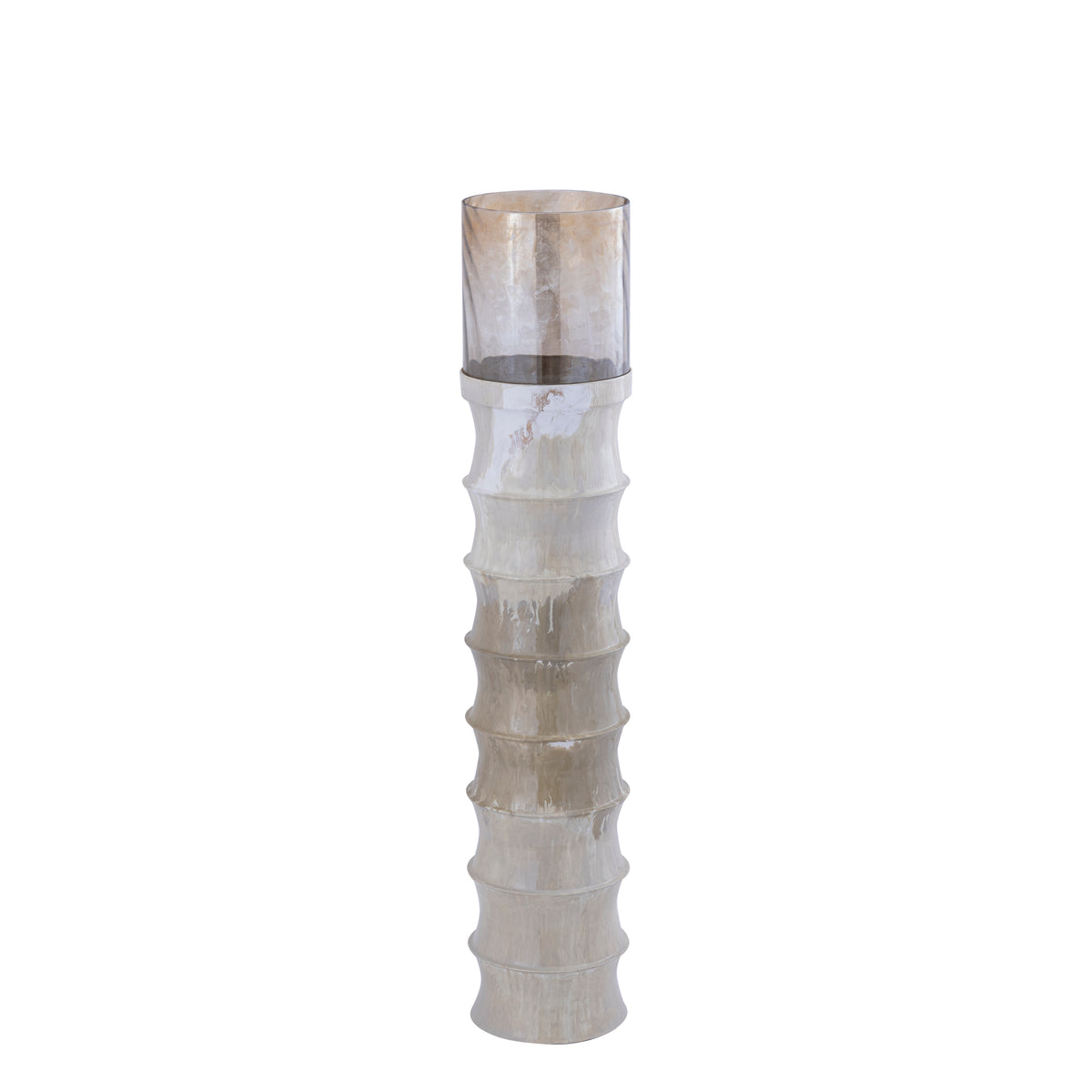 Lanterne a vento Kaylyne smalto crema media PTMD