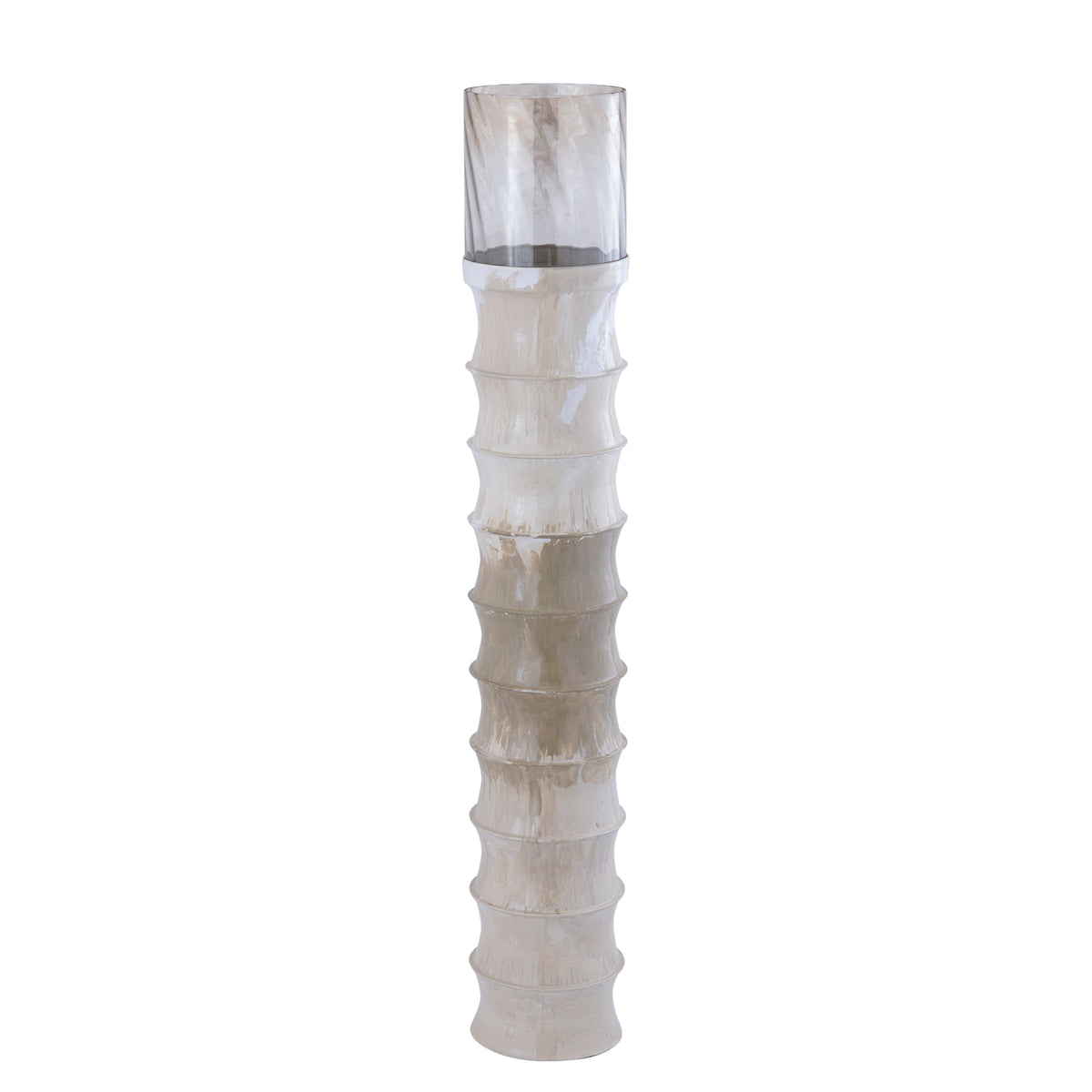 Lanterne a vento Kaylyne Smalto Crema Large PTMD