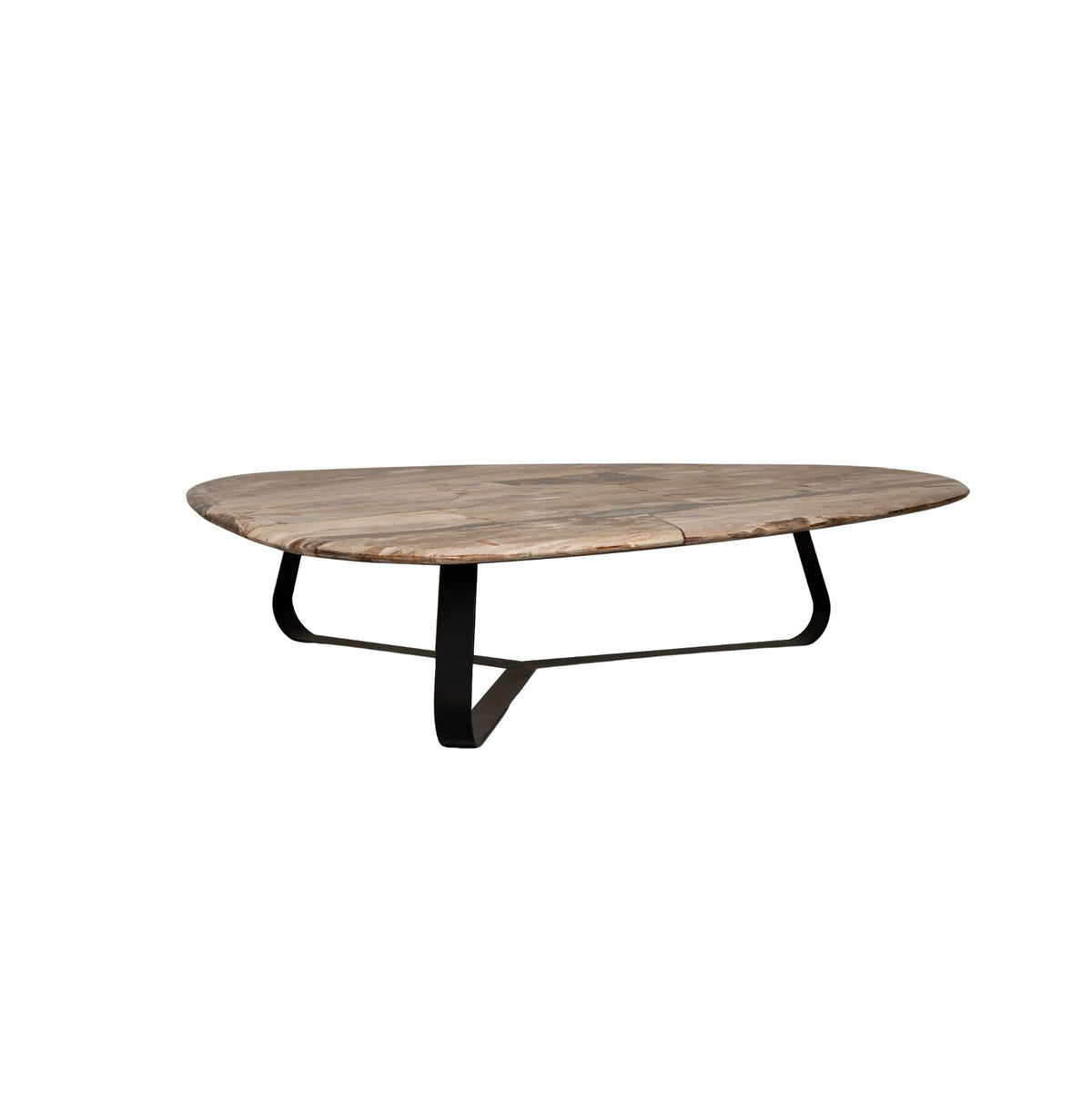 Tavolino Deeba in legno pietrificato 130 PTMD