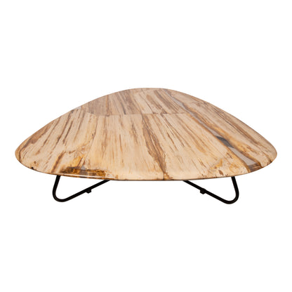 Tavolino Deeba in legno pietrificato 130 PTMD
