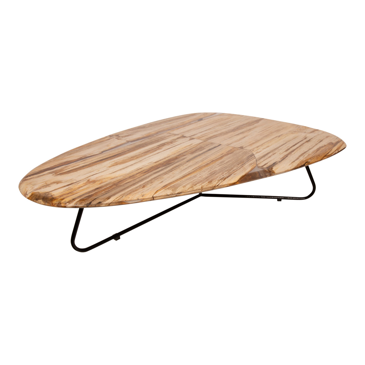 Tavolino Deeba in legno pietrificato 130 PTMD