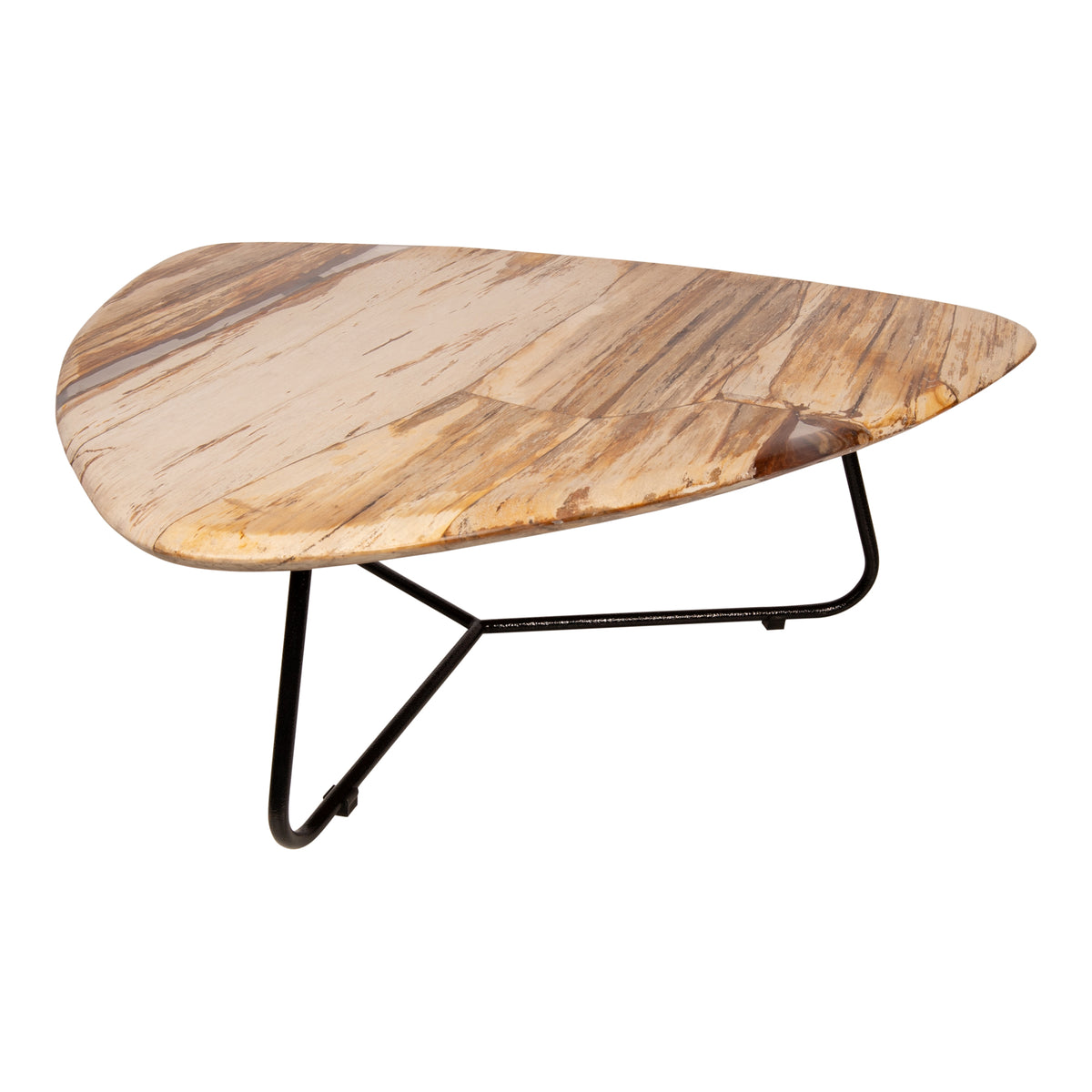 Tavolino Deeba in legno pietrificato 95 PTMD