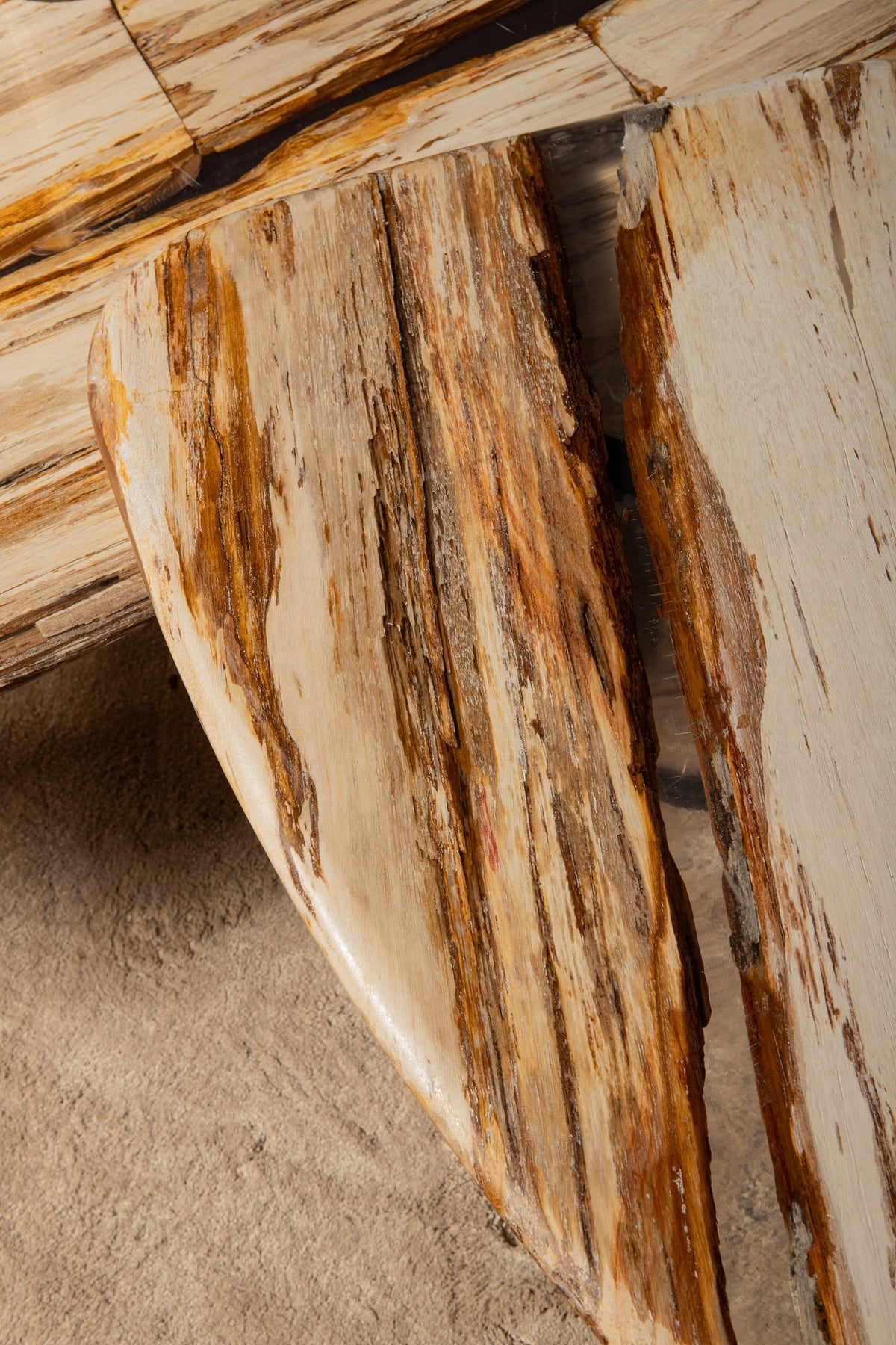 Tavolino Deeba in legno pietrificato 95 PTMD