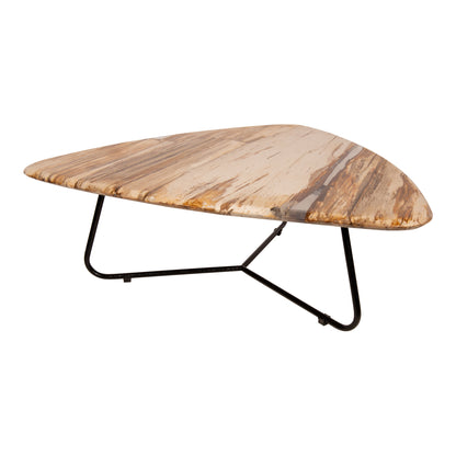 Tavolino Deeba in legno pietrificato 95 PTMD