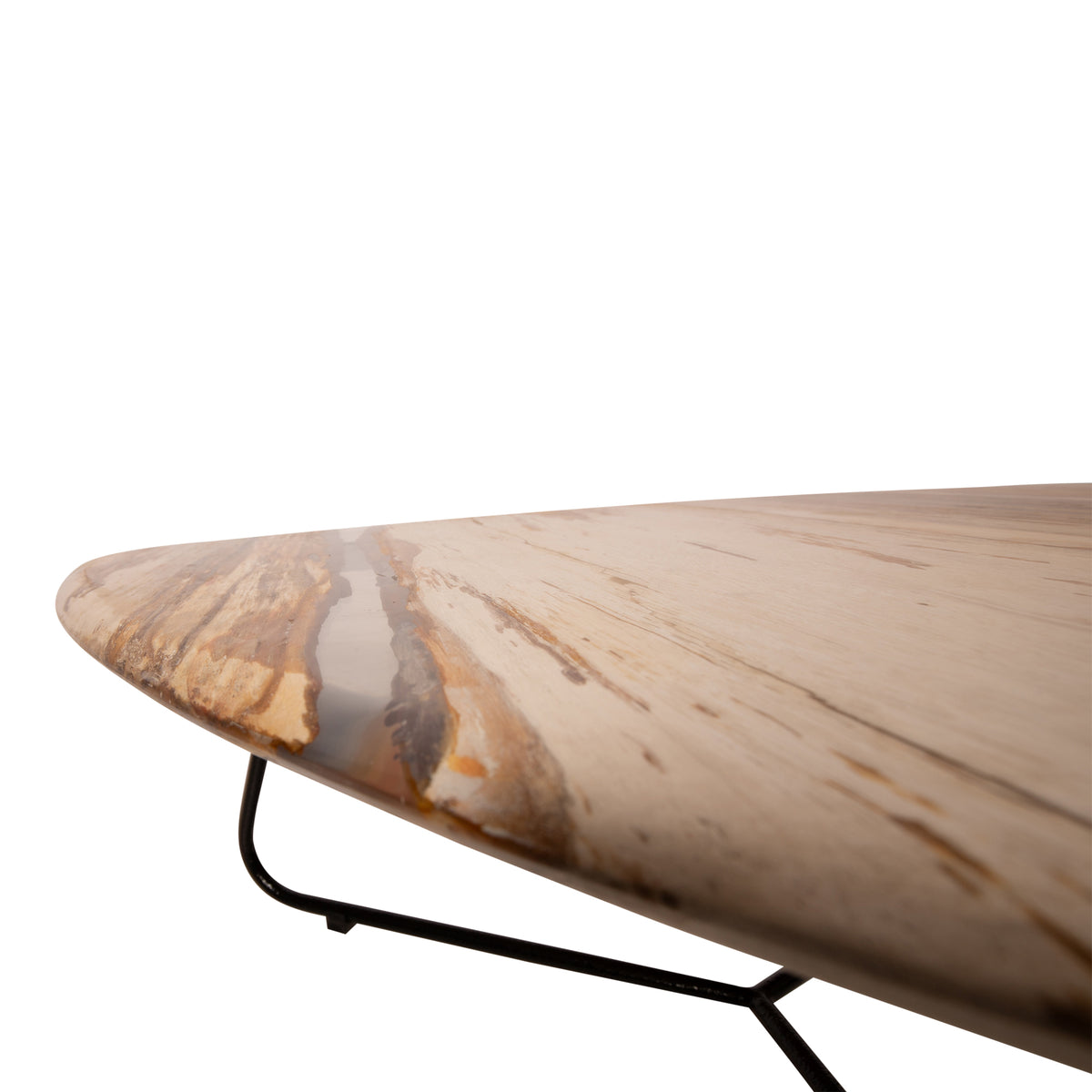 Tavolino Deeba in legno pietrificato 95 PTMD
