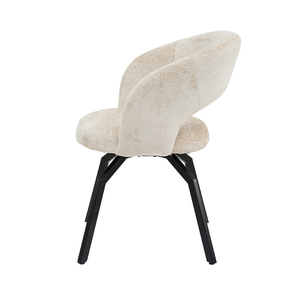 Sedia da pranzo Aranea beige Symphony 3 PTMD