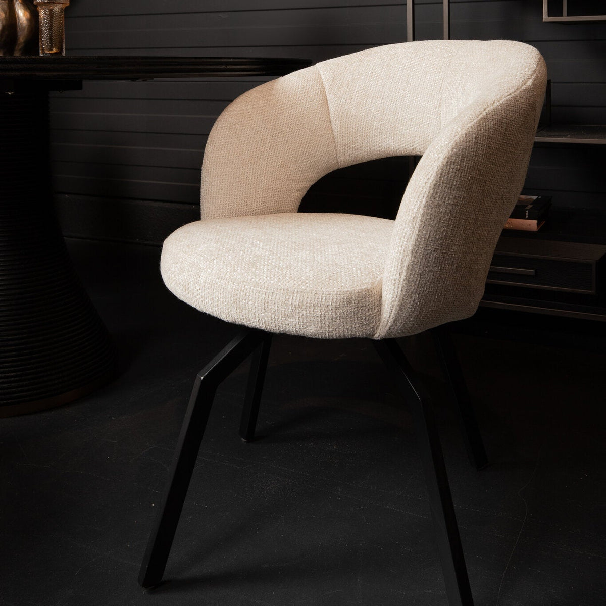 Sedia da pranzo Aranea beige Symphony 3 PTMD
