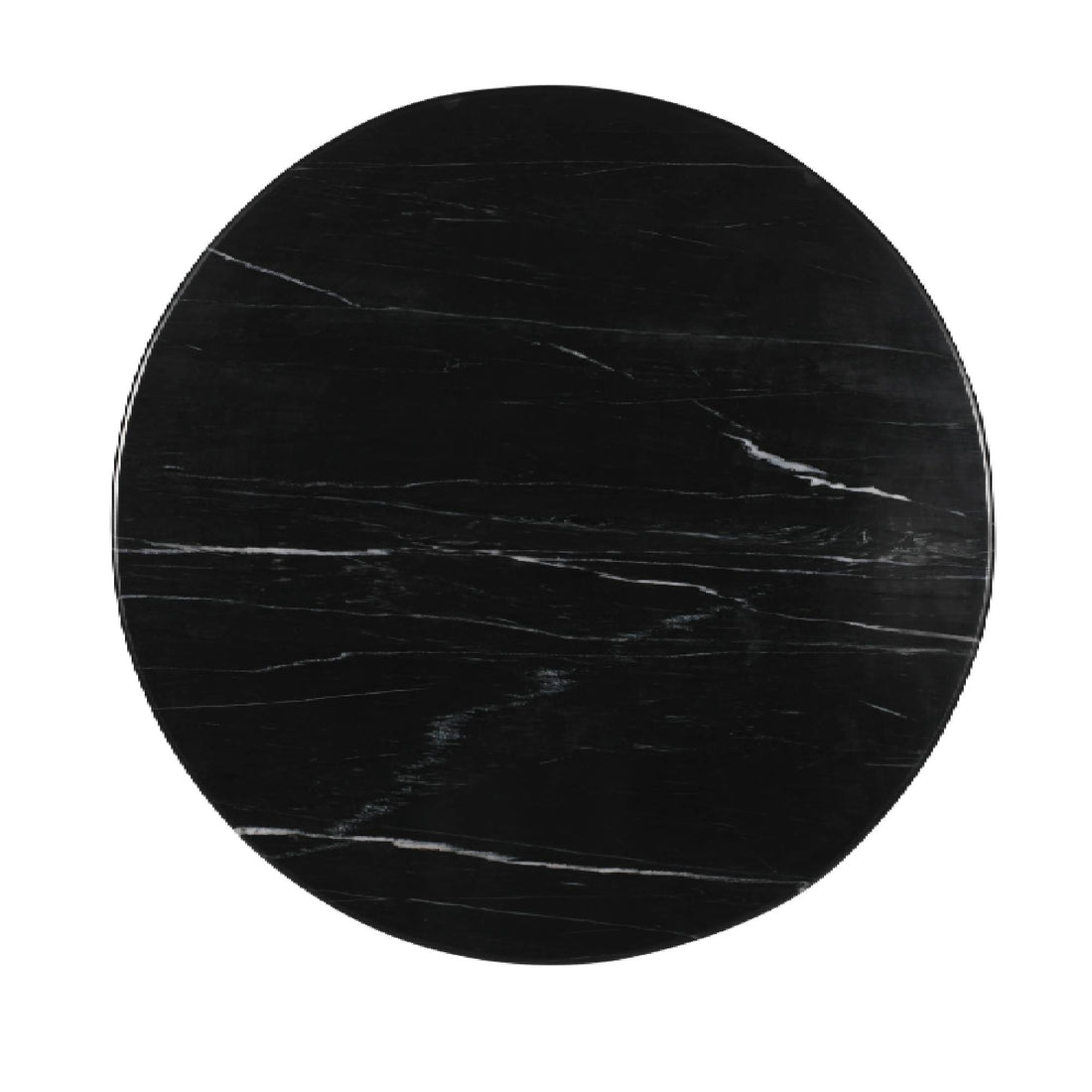 Tavolino Neelim - 91x91x41 cm - Marmo - Nero PTMD