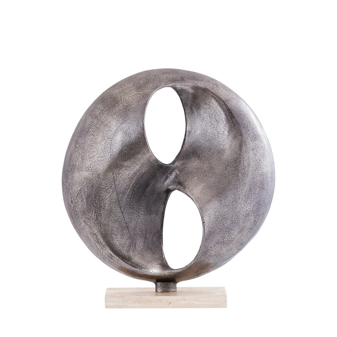 Oggetto decorativo Deuie - 45x10x50 cm - Alluminio - Argento PTMD