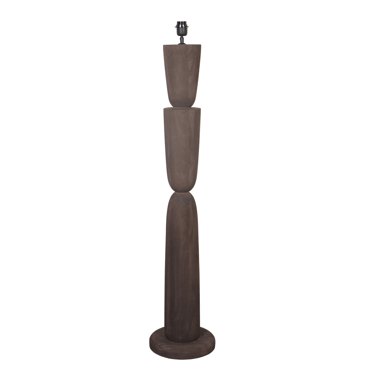 Base lampada da terra a strati in legno di mango Lorinne Brown PTMD