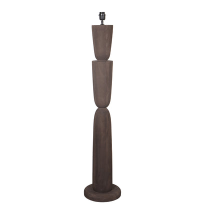 Base lampada da terra a strati in legno di mango Lorinne Brown PTMD