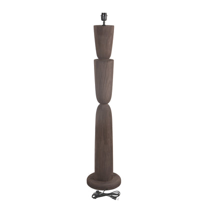 Base lampada da terra a strati in legno di mango Lorinne Brown PTMD