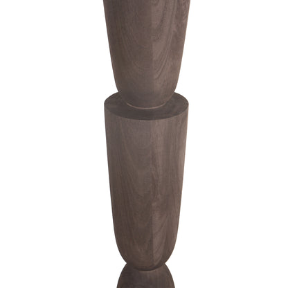 Base lampada da terra a strati in legno di mango Lorinne Brown PTMD