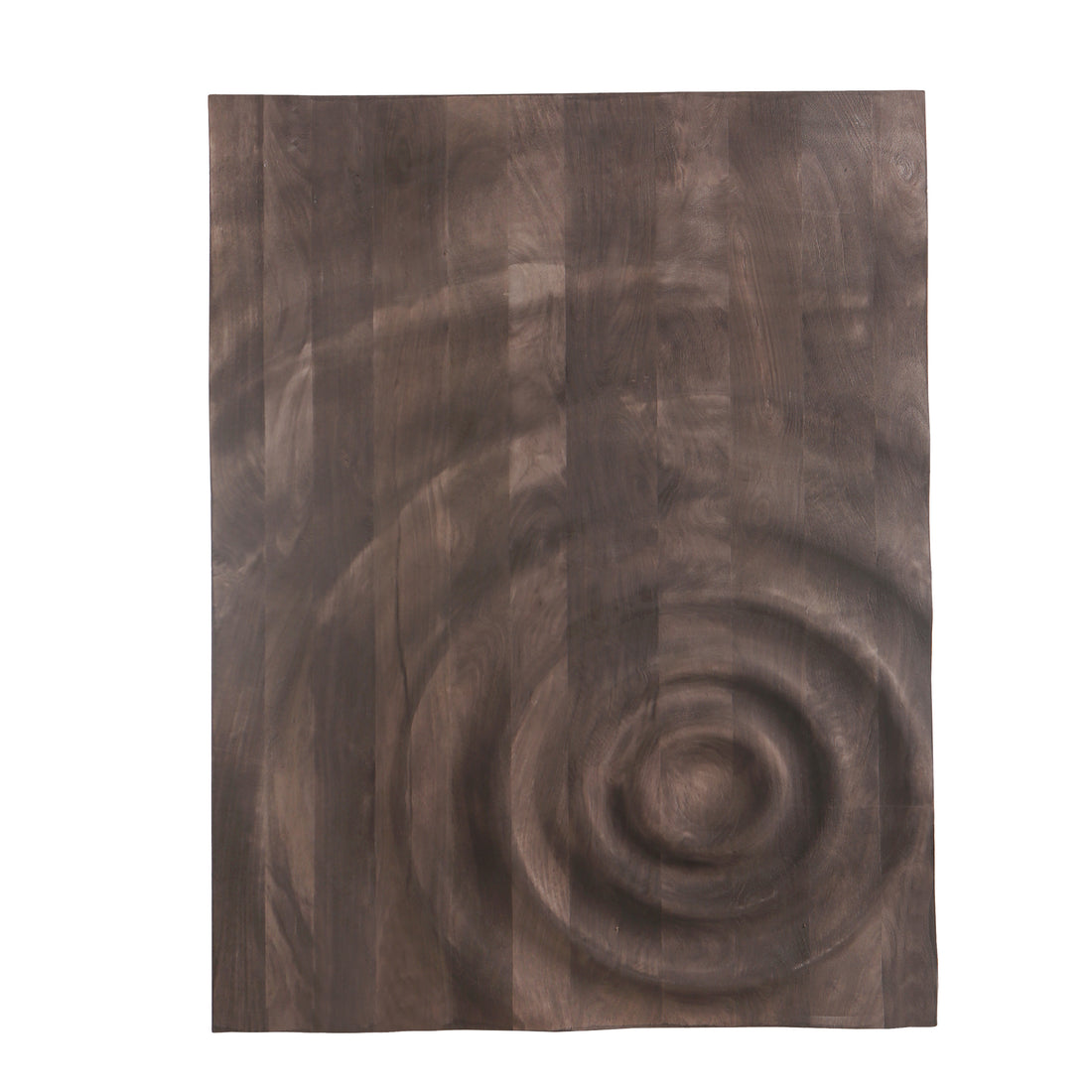 Pannello da parete circolare Mattin Brown in legno di mango rett. PTMD
